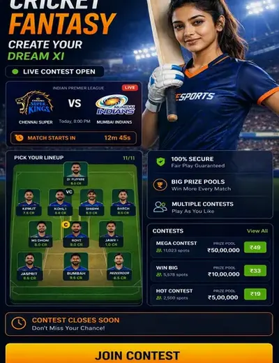 Wwwpgbet (pgbet) fantasy cricket & matchday visual 3